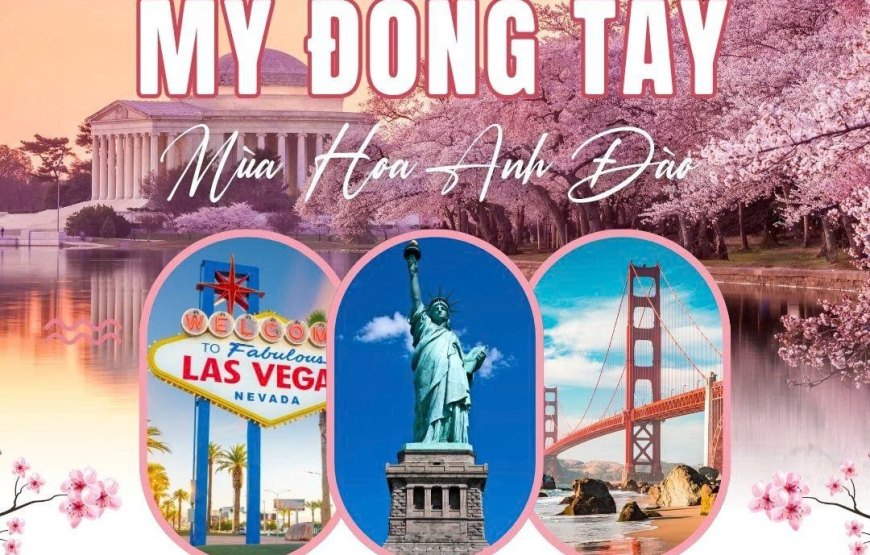 TOUR MỸ HOA ANH ĐÀO 2026